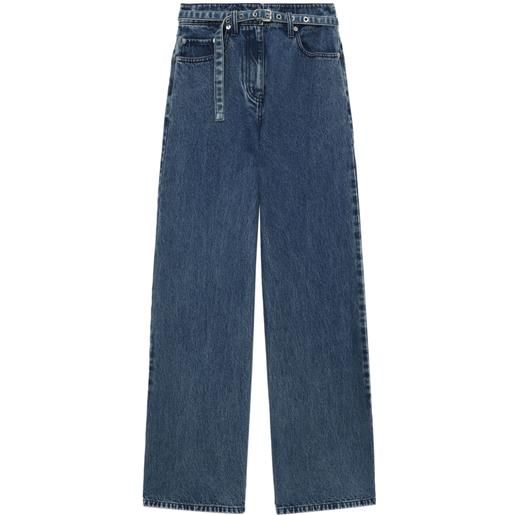 3.1 Phillip Lim jeans a gamba ampia con cintura - blu