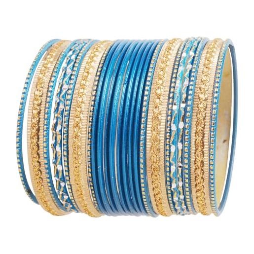 Touchstone 2 dozzine di braccialetti in lega di metallo strutturato turchese blu designer gioielli speciali bracciali bangle per donna 2.75 set di 2 grande turchese