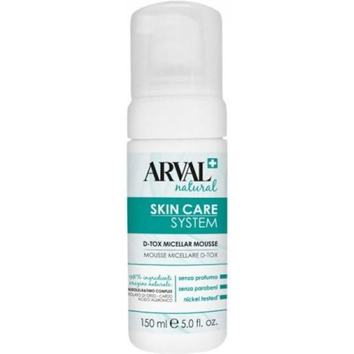 Arval skin care system - mousse micellare d-tox 150 ml