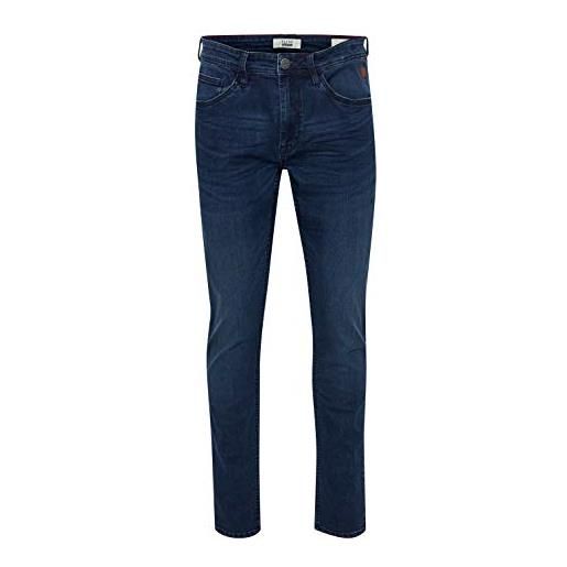 b BLEND blend bengo jeans denim pantaloni da uomo elasticizzato slim, taglia: w33/34, colore: denim darkblue (76207)