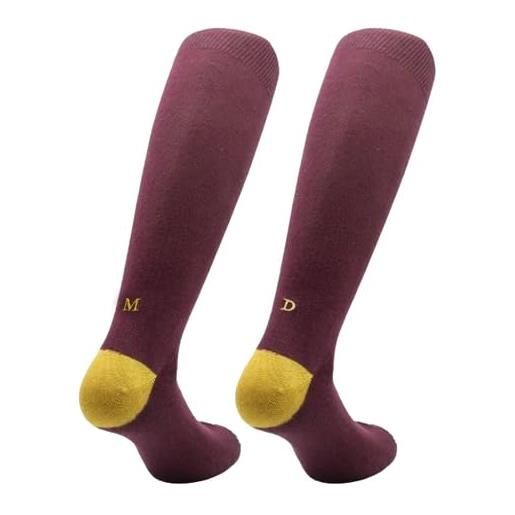 INDIVIDUAL SOCKS calze bordò uomo - cotone stretch - taglia 40/45 - paio di calze