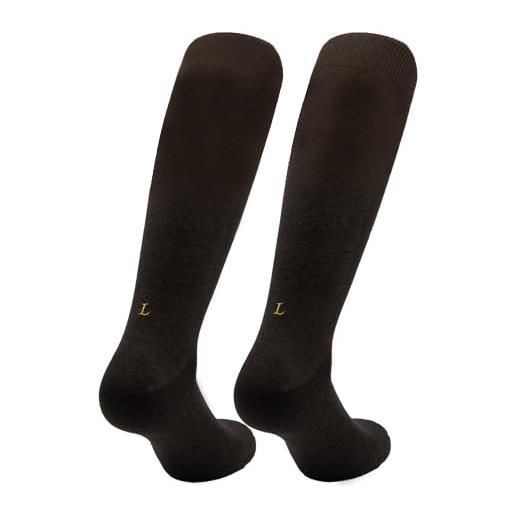 INDIVIDUAL SOCKS calzini marroni uomo - materiale cotone stretch - taglia 40/45 - paio di calze