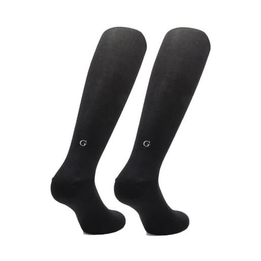 INDIVIDUAL SOCKS calze nere uomo - cotone stretch - taglia 40/45 - paio di calze