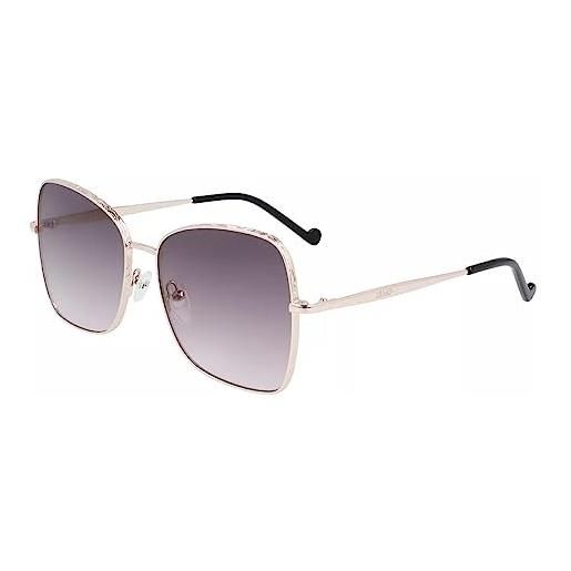 Liu Jo Jeans liu jo lj142s 46592 721 rose gold sunglasses unisex polycarbonate, standard, 56 occhiali, donna