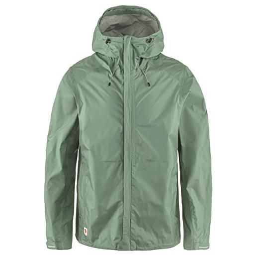 FJALLRAVEN high coast hydratic jacket m, cappotto uomo, verde (patina green), xs