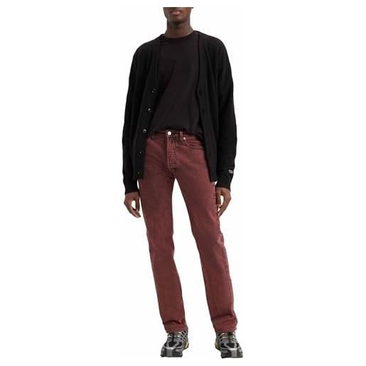 Levi's 501 original fit, jeans uomo, stonewashed black, 40w / 34l
