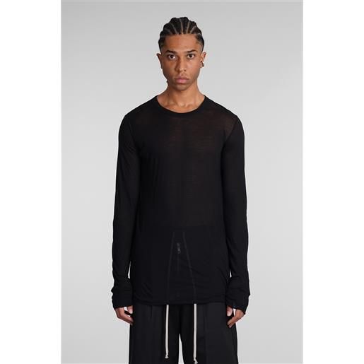 Rick Owens t-shirt basic ls t in cotone nero