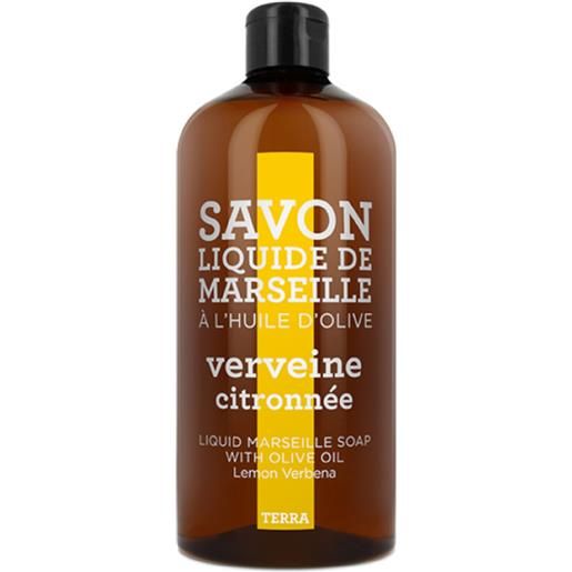 Compagnie de Provence terra - verveine citronnée savon liquide de marseille recharge 1000 ml