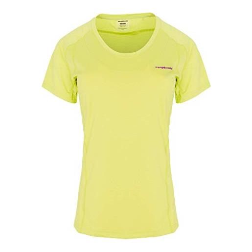 Trangoworld bocela, t-shirt donna, giallo lime, xl