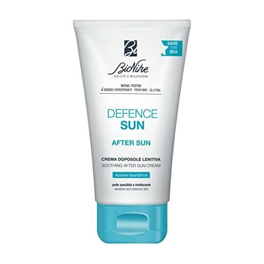 BioNike defence sun - crema corpo doposole per pelli sensibili e intolleranti, azione riparatrice e antiossidante, riduce rossore e irritazione, 75 ml