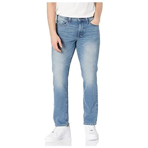 Amazon Essentials jeans slim fit uomo, delavé scuro, 31w / 30l