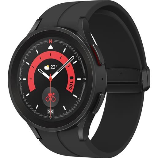 Samsung galaxy watch5 pro smartwatch scocca in titanio 45mm memoria 16gb black titanium