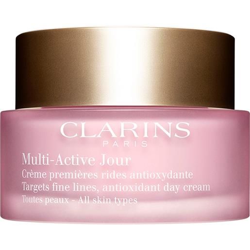 CLARINS multi-active jour 30+ anti-rughe anti-stress levigante illuminante 50ml