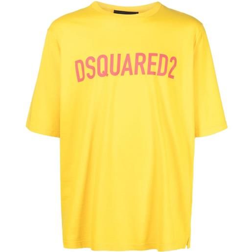 Dsquared2 t-shirt con stampa - giallo
