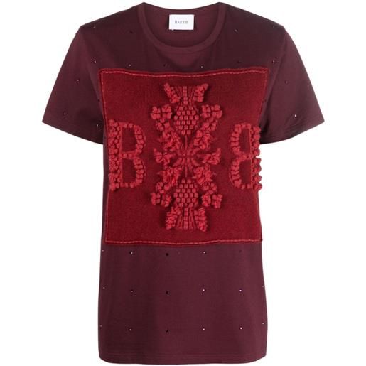 Barrie t-shirt con ricamo - rosso