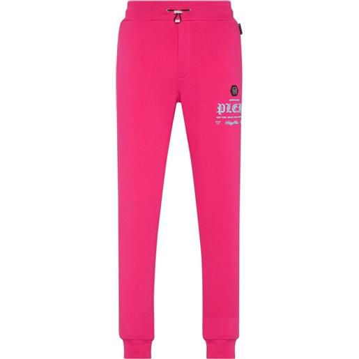 Philipp Plein pantaloni sportivi con stampa - rosa