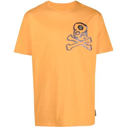 Philipp Plein t-shirt skull&bones - arancione