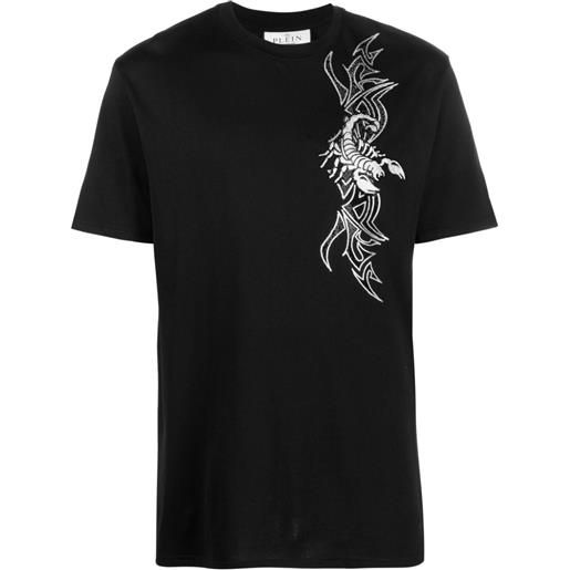 Philipp Plein t-shirt ss scorpion girocollo - nero