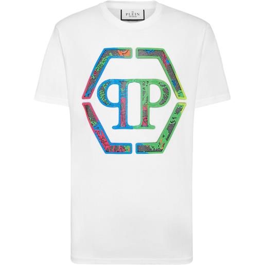 Philipp Plein t-shirt con decorazione - bianco