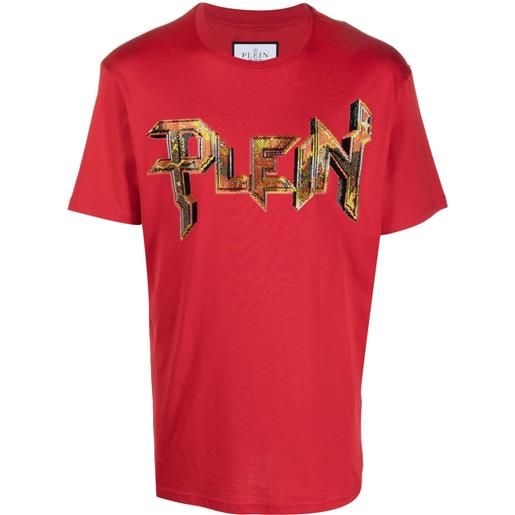 Philipp Plein t-shirt con decorazione - rosso