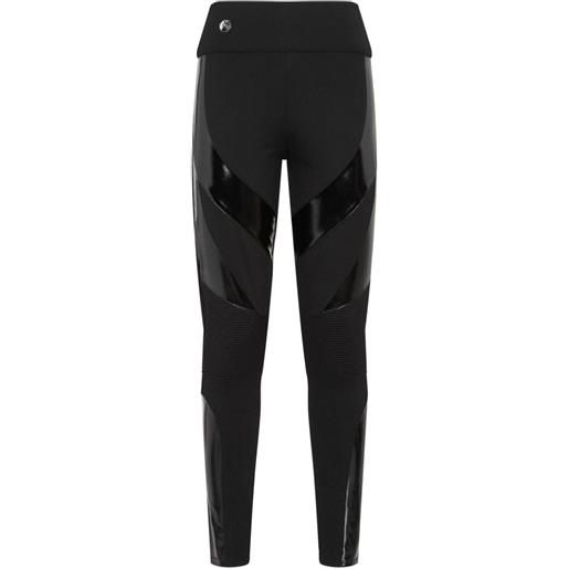 Philipp Plein leggings con applicazione - nero