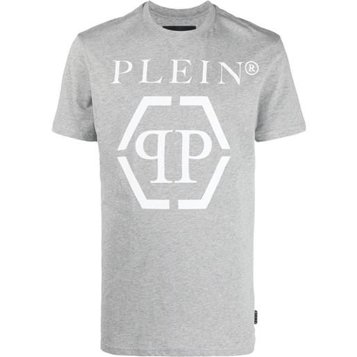 Philipp Plein t-shirt ss hexagon - grigio