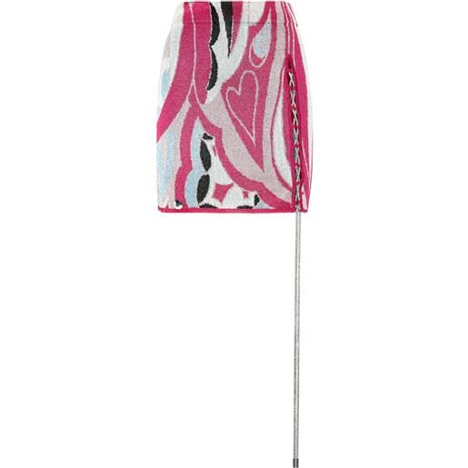 Philipp Plein minigonna con decorazione - rosa