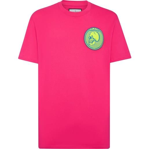 Philipp Plein t-shirt con applicazione - rosa