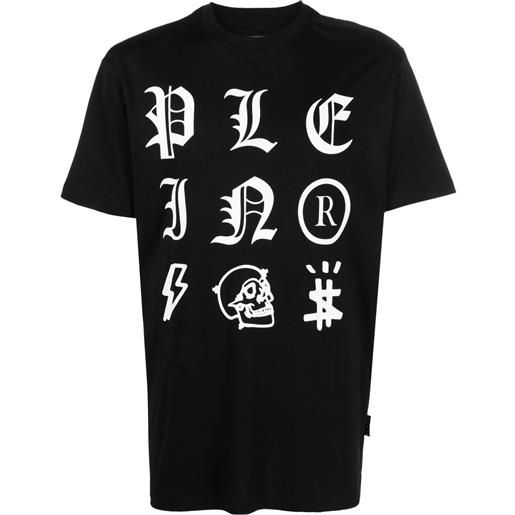Philipp Plein t-shirt girocollo ss gothic plein - nero