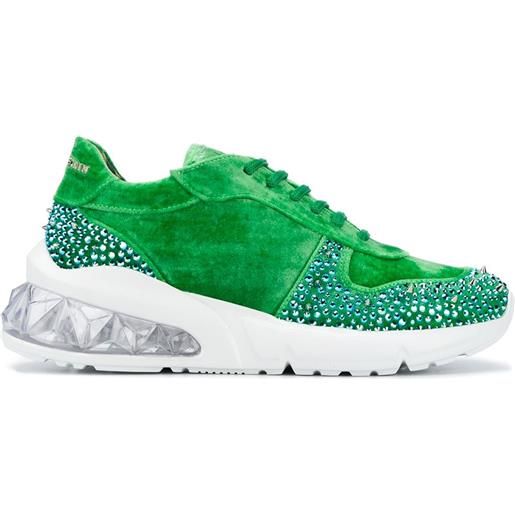 Philipp Plein sneakers con borchie - verde
