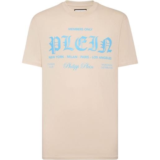 Philipp Plein t-shirt con stampa - toni neutri