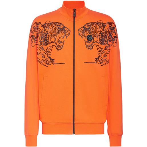 Plein Sport giacca con stampa - arancione
