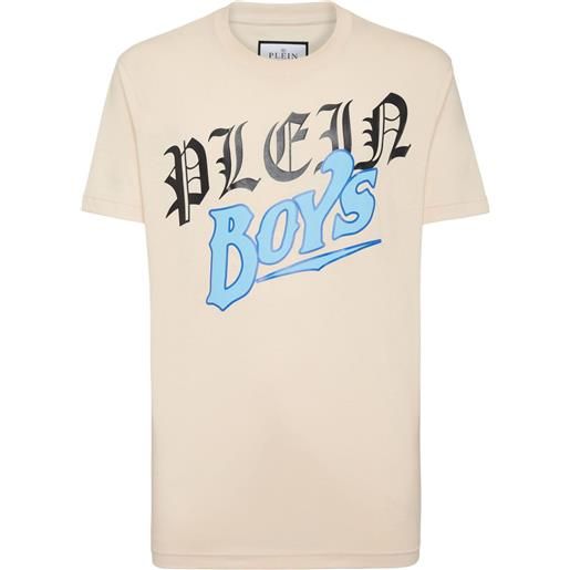 Philipp Plein t-shirt con stampa - toni neutri