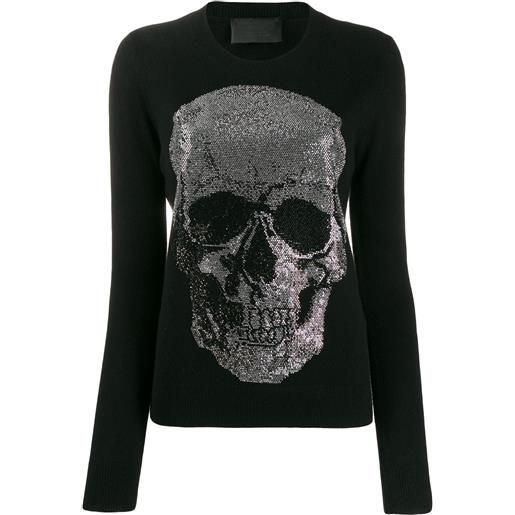 Philipp Plein maglione con decorazione - nero