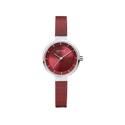 BERING donna analogico solare orologio con cinturino in acciaio inossidabile cinturino e vetro zaffiro 14627-303