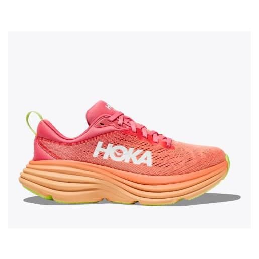 Hoka scarpe running w donna bondi 8 coral/papaya