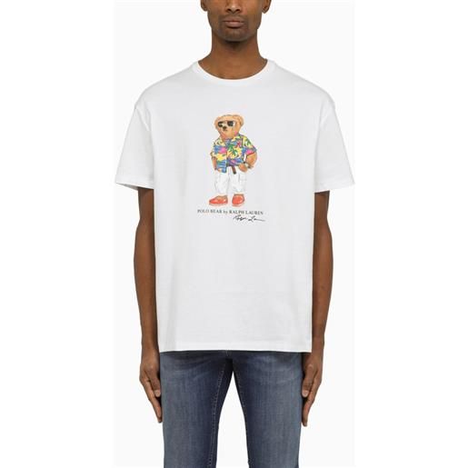 Polo Ralph Lauren t-shirt polo bear bianca classic-fit
