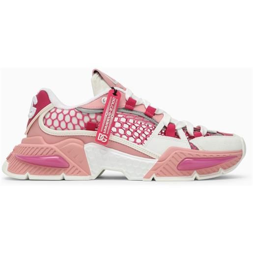 Dolce&Gabbana sneaker airmaster bianca/rosa in rete