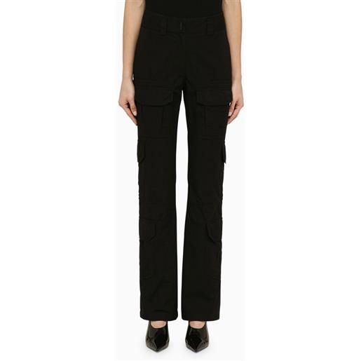 Givenchy pantalone cargo nero in cotone