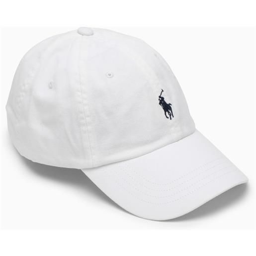 Polo Ralph Lauren cappello da baseball bianco con logo