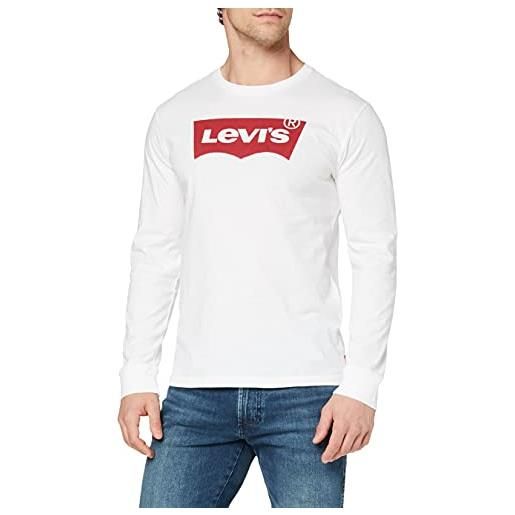 Levi's long-sleeve standard graphic tee, uomo, white, xxs