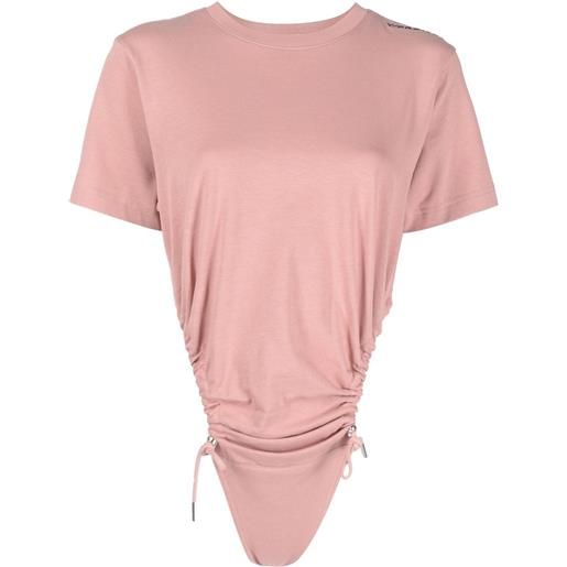 Y/Project t-shirt con dettaglio cut-out - rosa