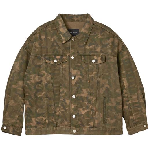 Marc Jacobs giacca denim con stampa camouflage - verde