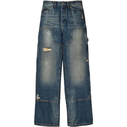 Marc Jacobs jeans a gamba ampia grunge - blu