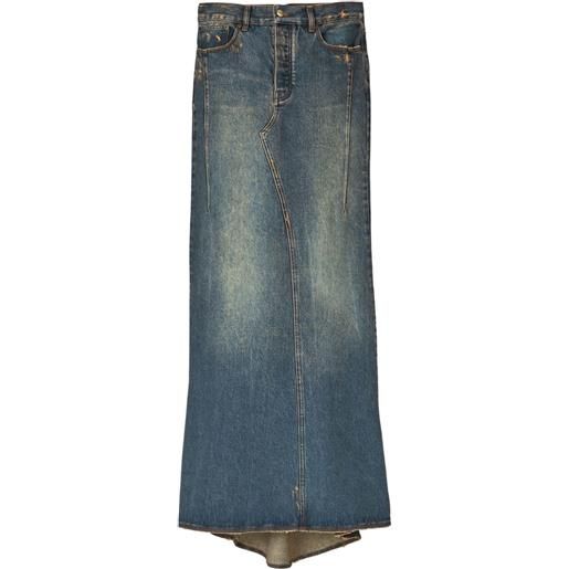 Marc Jacobs gonna denim lunga - blu