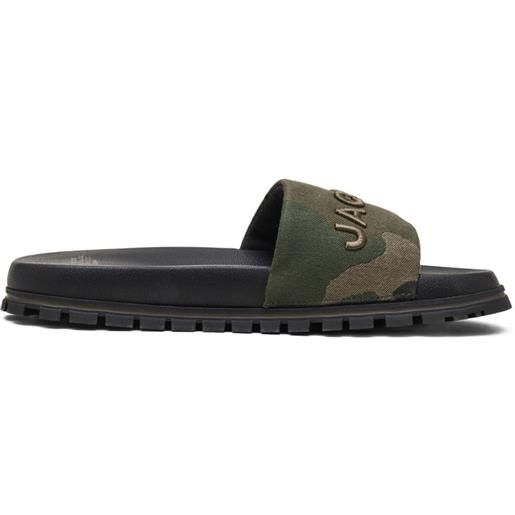 Marc Jacobs sandali slides con ricamo - verde