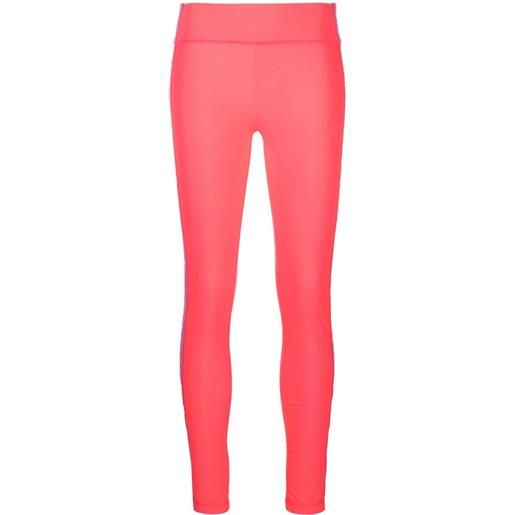 Versace Jeans Couture leggings crop con banda logo - rosa