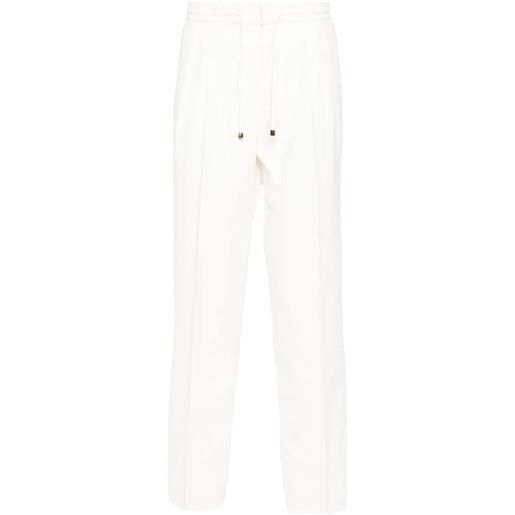 Brunello Cucinelli pantaloni ampi dritti - bianco