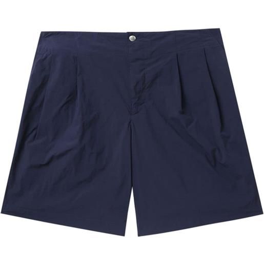 Kolor shorts sartoriali con pieghe - blu