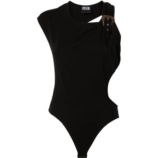 Versace Jeans Couture body con fibbia - nero